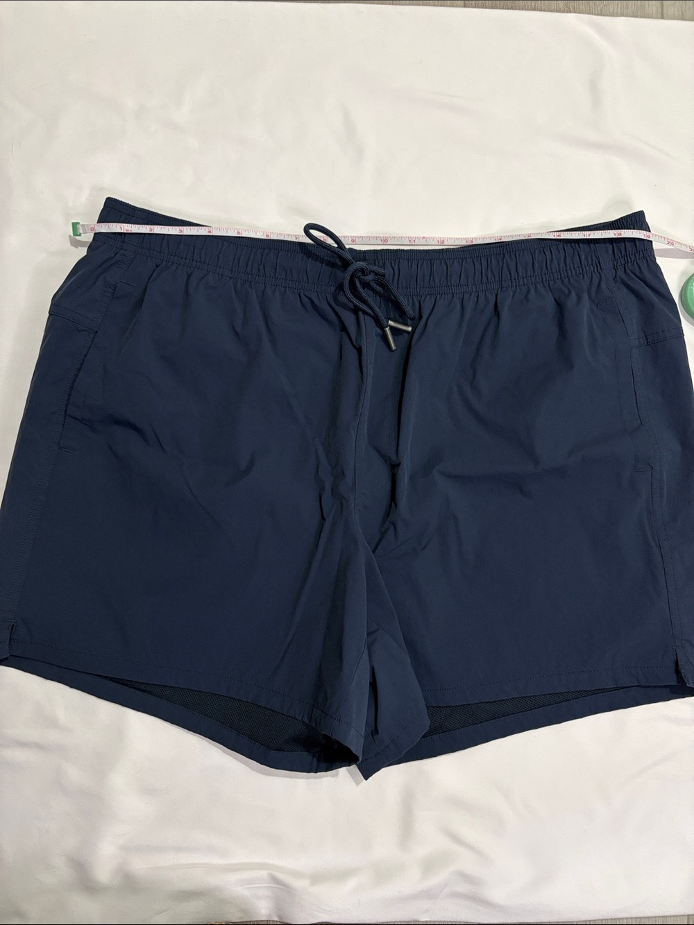 VRST Navy Blue Drawstring Athletic Active 5 Inch Inseam Gym Shorts Workout Swim